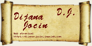 Dijana Jocin vizit kartica